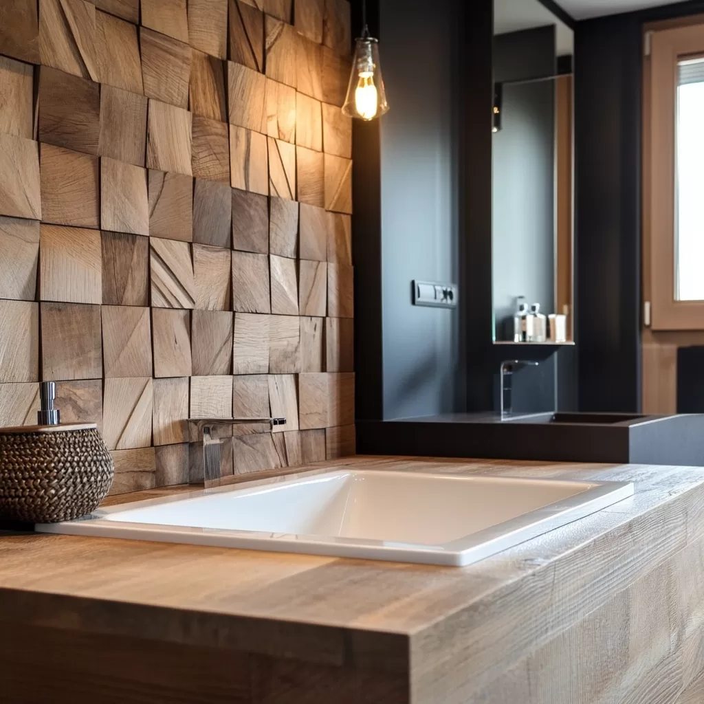 recycelte Wandverkleidung aus Holz